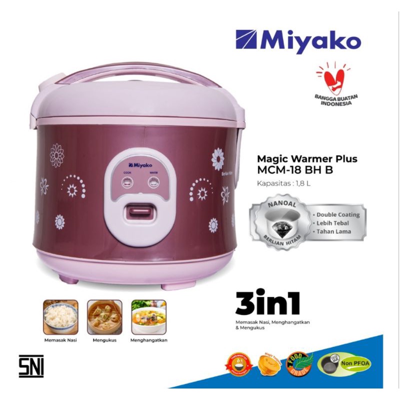 MIYAKO RICE COOKER MCM-18BH