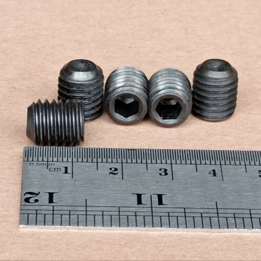 M10X12 BAUT L TANAM BAJA HITAM / BAUT L TANAM M10 X 12 HITAM SOCKET SET SCREW