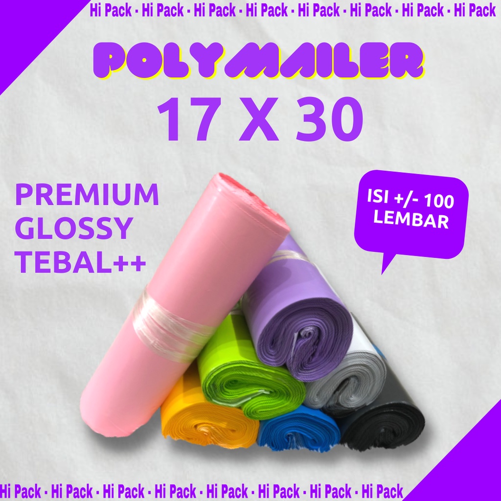

POLYMAILER 17x30 PREMIUM Plastik Packing Polymailer 17 x 30 isi 100 PCS