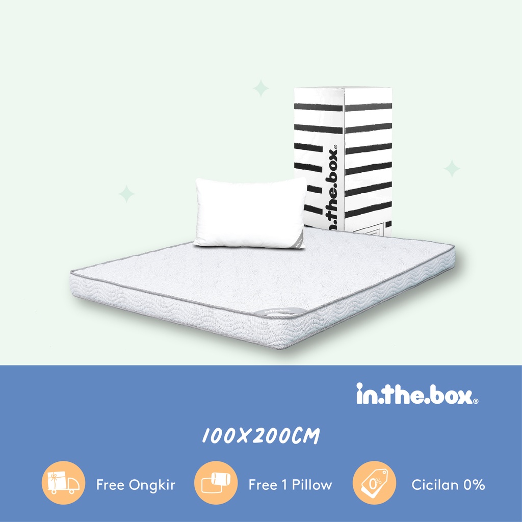 Kasur Spring Bed In The Box HYBRID Tebal 15cm Uk 100x200 Matras Inthebox