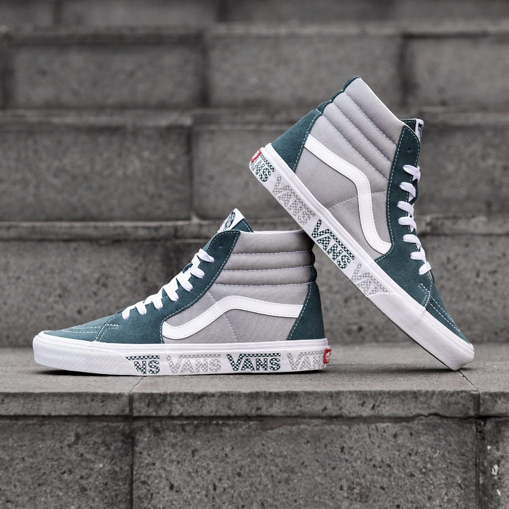 VANS SK8-Hi LOGO CHECK TREKKING GREEN