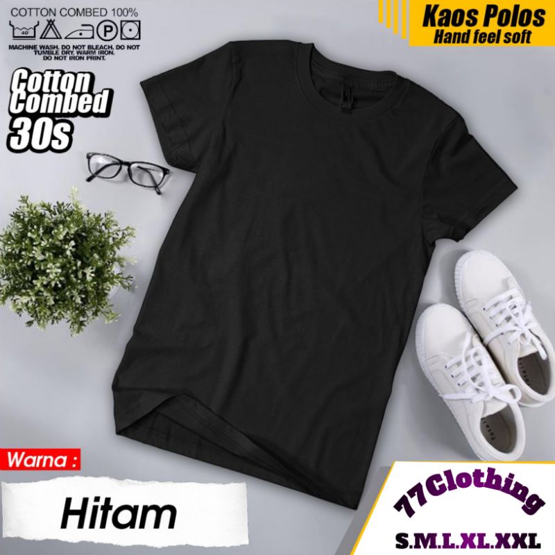 Baju Kaos Polos Pria Wanita Hitam Tshirt Kaos Polos Baju Polos Kaos Polos Distro