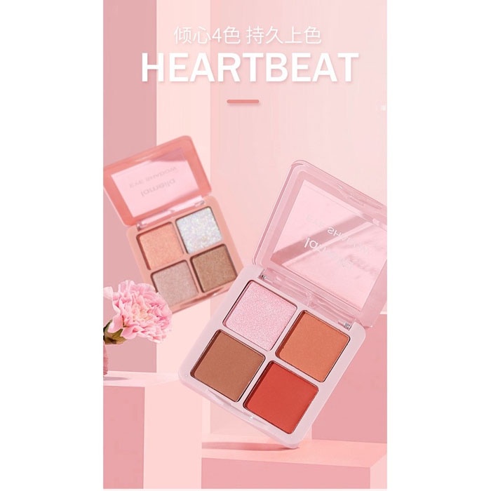 HOPE STORE - [ BISA COD ] LAMEILA Eyeshadow Matte Pallet 4 Warna Kombinasi Glitter Anti Air dan Tahan Lama