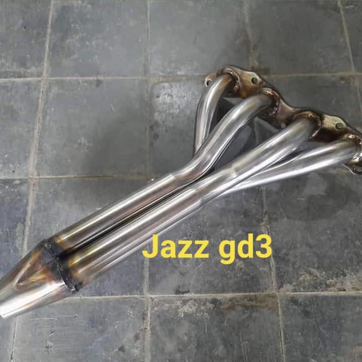 knalpot mobil header panjang jazz gd3