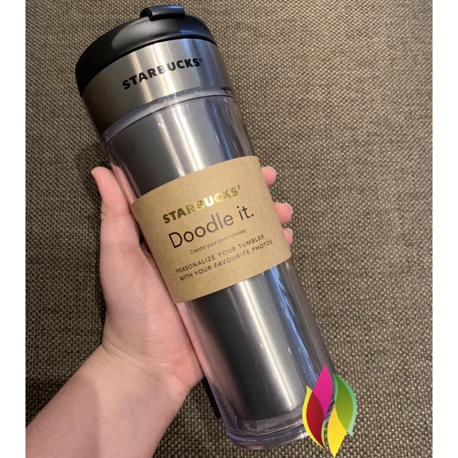 Tumbler Starbucks Stainless Create Your Own Tumbler Doodle It