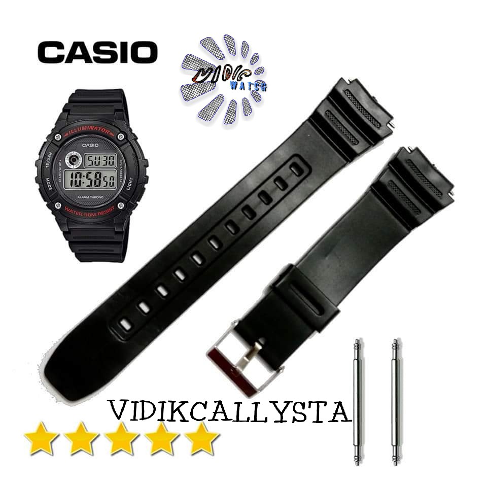 Casio W216 F108 Strap Watch Casio W 216 F 108 Tali jam tangan Casio W-216 F-108