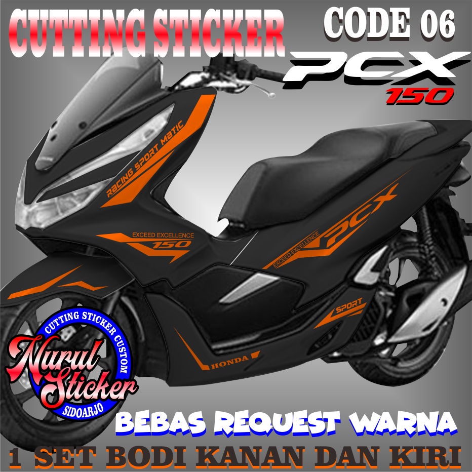 sticker pcx,cutting sticker pcx,sticker motor pcx 150
