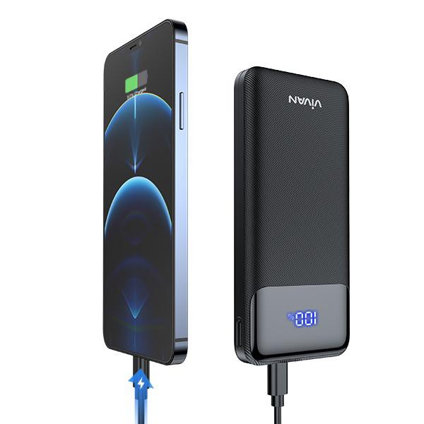 Powerbank VIVAN VPB-X10 10000mAh 20W Dual Output Type C &amp; Micro Quick Charge