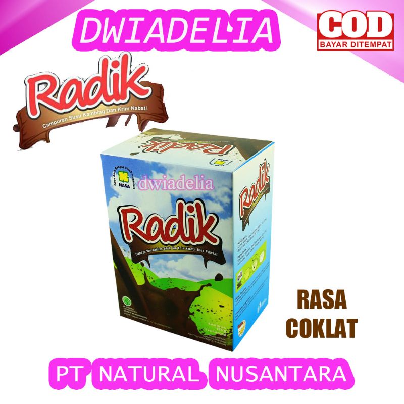 

RADIK NASA - SUSU RADIK - MADU DAN COKLAT - SUSU KAMBING - MURAH - BISA COD