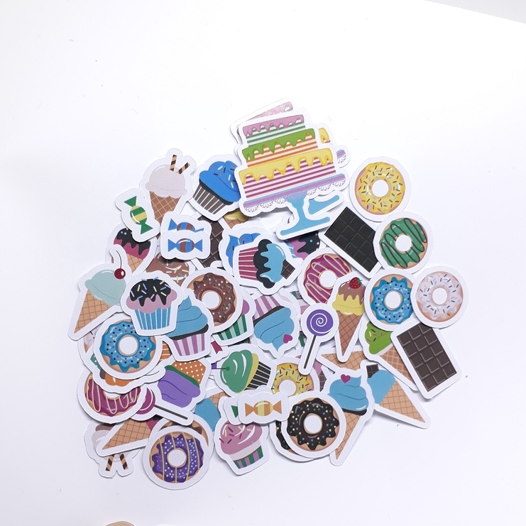 

sticker birthday party cake / ulang tahun 60 stiker scrapbook planner