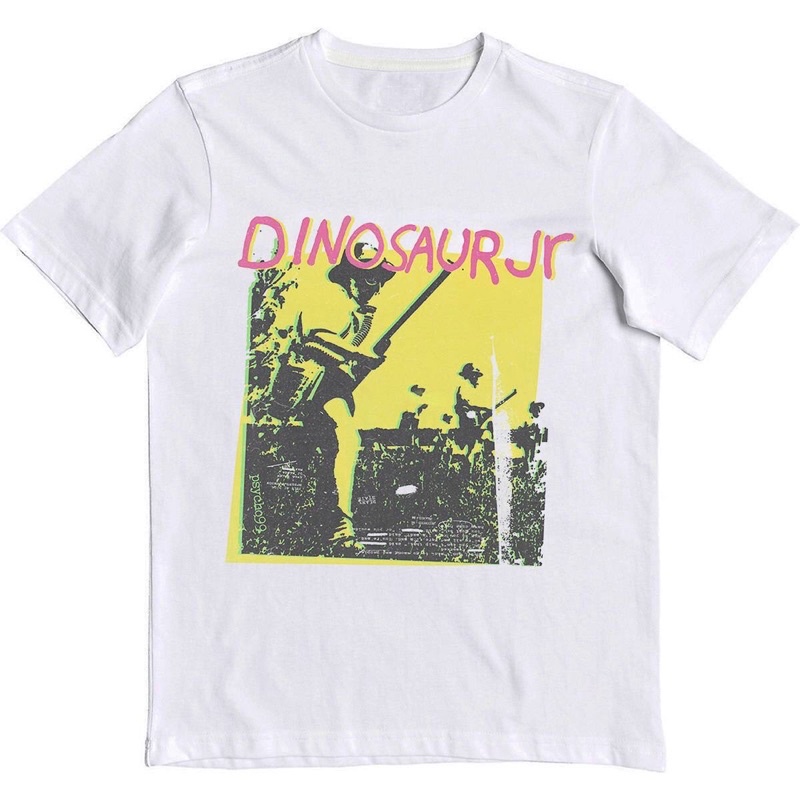 KAOS BAJU DINOSAUR JR - ARTWORK | T-SHIRT BAND DINOSAUR JR ARTWORK | BAJU BAND DINOSAUR JR PRIA WHIT