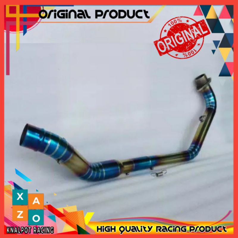 Pipa leher full cacing knalpot Bluegold cb 150 r new full stainless