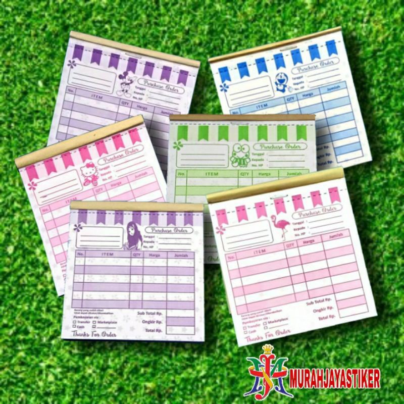 

Nota olshop 2 ply bahan NCR / Nota 2 rangkap murah