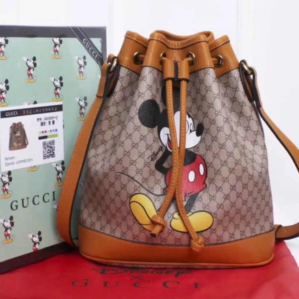 Tas Serut Gucci / Tas Serut Mickey / Gucci Mickey / Tas Wanita / Slingbag Wanita