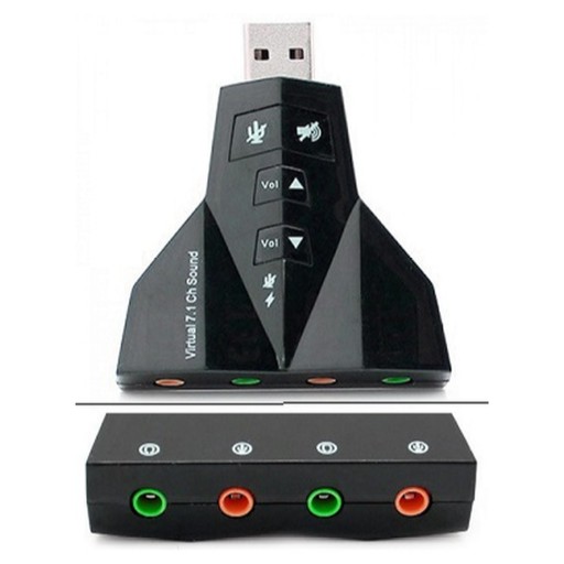 usb sound card 7.1 double - virtual soundcard 7.1 channel