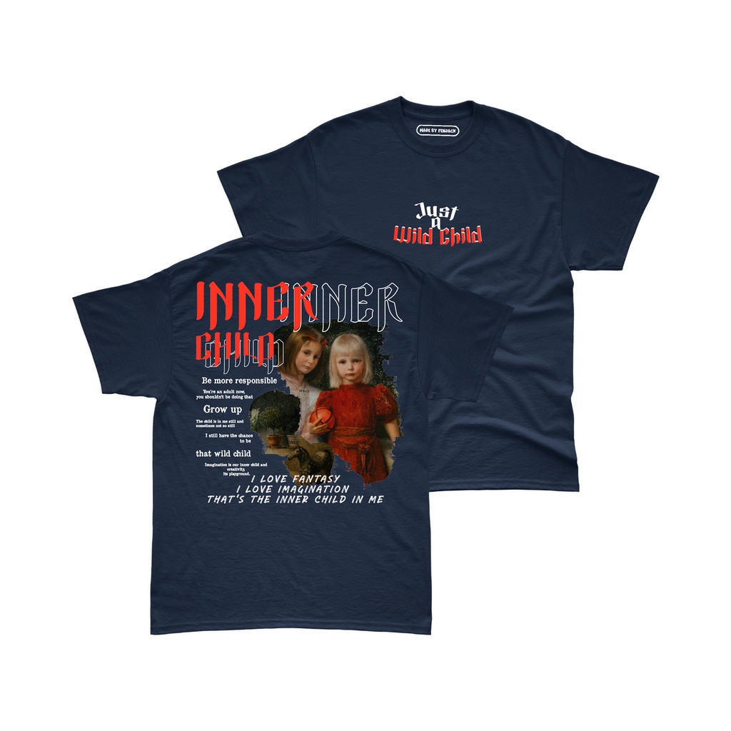 Aviotic Tshirt / Kaos Lengan Pendek INNERCHILD ( Sablon ) Unisex Pria &amp; Wanita