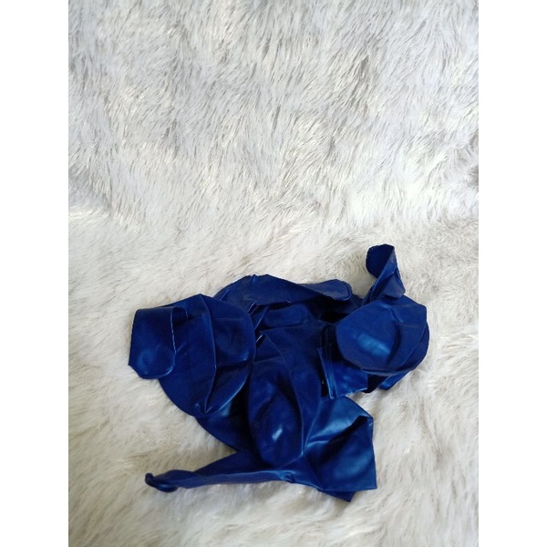 Balon Metalik Biru Tua