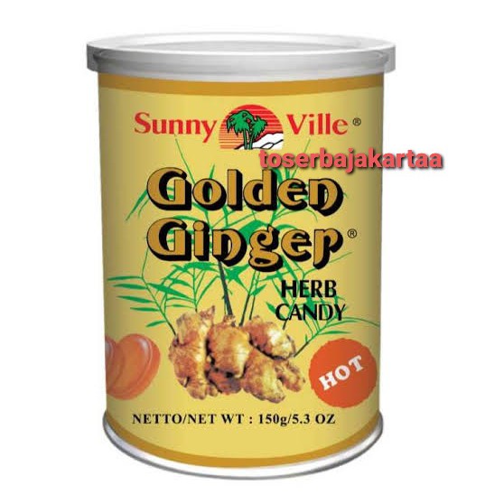 

Sunny Ville Golden Ginger Herb Candy HOT 150gr / Permen Jahe