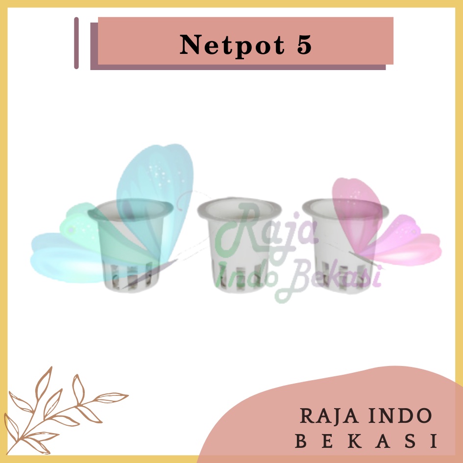 Rajaindobekasi Netpot Hidroponik Jaring 5 cm Warna Putih Original Netpot 5cm Putih Bagus Murah Netpot Hidroponik