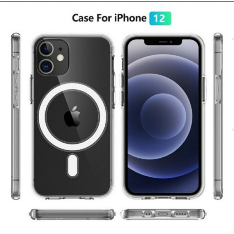 CLEAR CASE IPHONE 12 SERIES MAGSAFE MAGNETIC-MAGSAFE CASE IPHONE 12