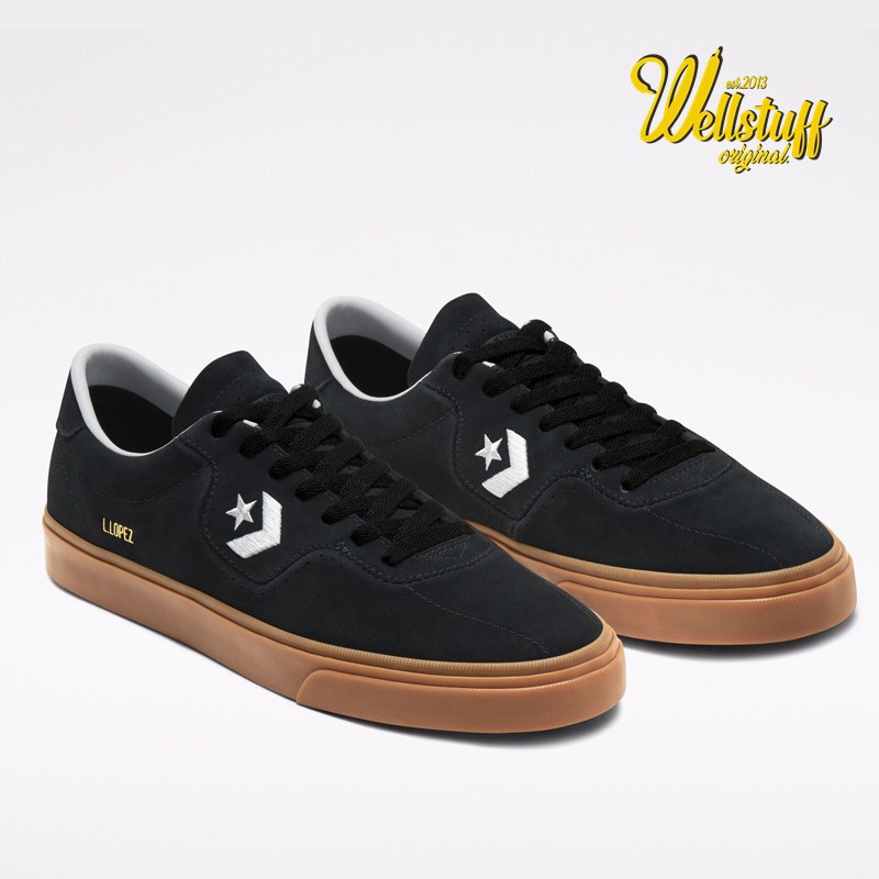 Jual Sepatu Pria Converse Louie Lopez Pro Skate Original Black Gum 167618C