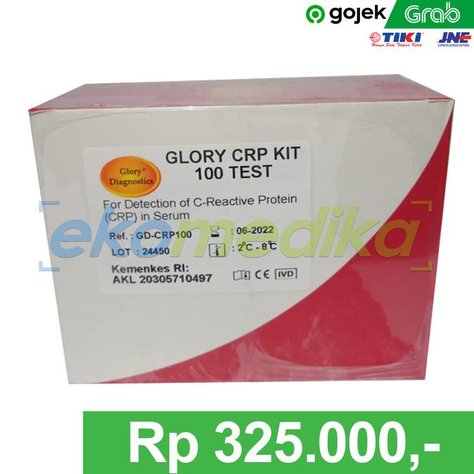 CRP Latex Kit 100 Test Glory Diagnostics Reagen CRP Latex C-Reactive