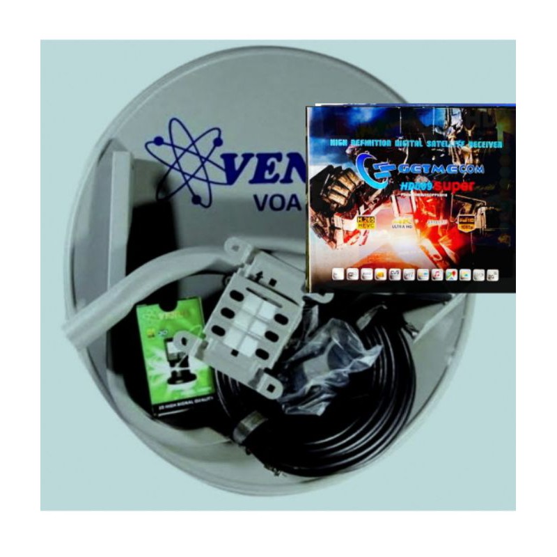 PAKET LENGKAP PARABOLA MINI 45CM PLUS RECEIVER GETMECOM SUPER BUKAN TANAKA JURASSIC K5S