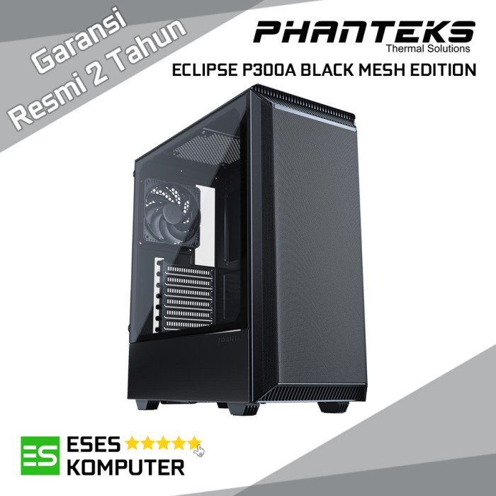 Case Phanteks Eclipse P300A Mesh Edition Black | ATX | Tempered Glass