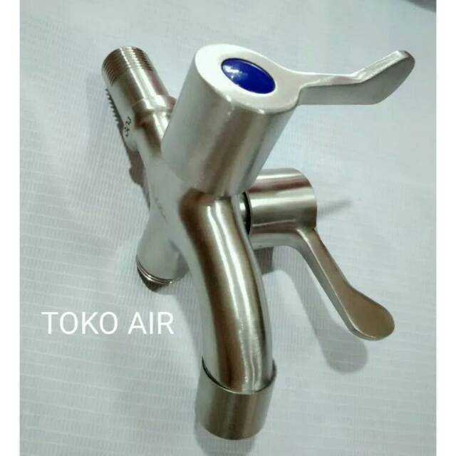 Kran cabang SUS 304 Engkol/Kran double/Kran air