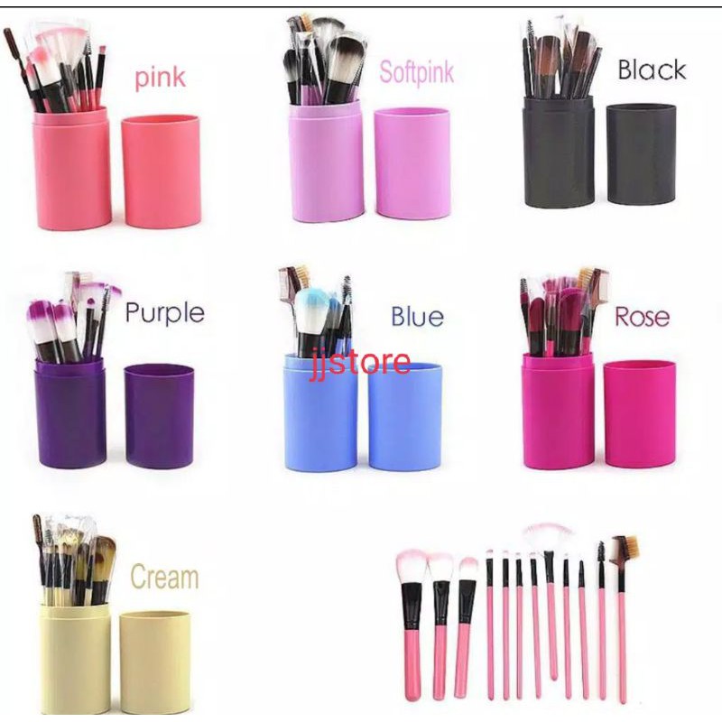 Kuas set make up brush set 12 in