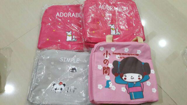 Tas Bekal Makan Panas Dingin - Iconic Insulated Lunch Bag Kartun Hewan