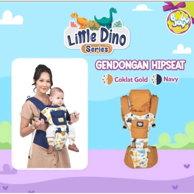 BABY JOY Gendongan Bayi Baby Joy / Gendongan Hipseat Depan Baby Joy Little Dino Series BJG 3042