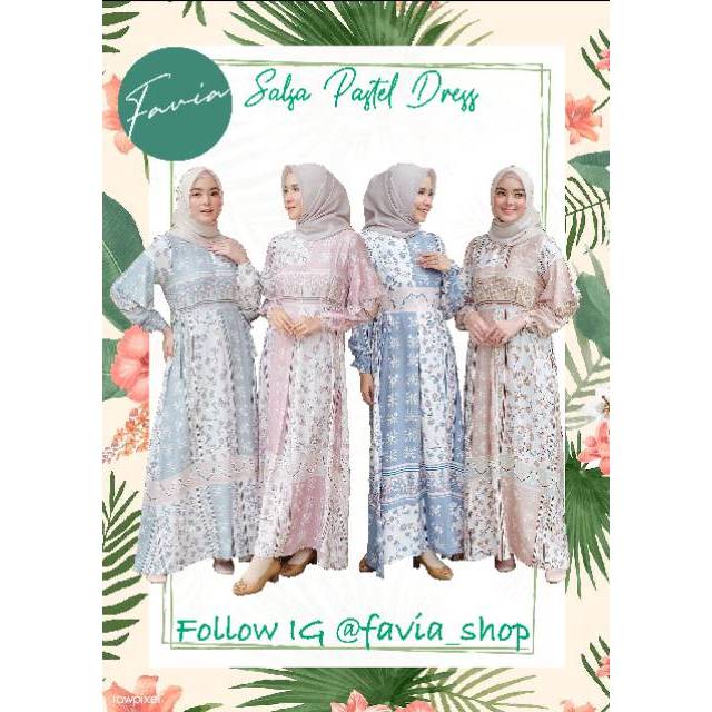 [REAL PICTURE] SALSA PASTEL HOMEY DRESS DASTER RAYON/ GROSIR/ TANAH ABANG/ PGMTA/ SUPPLIER/ KONVEKSI