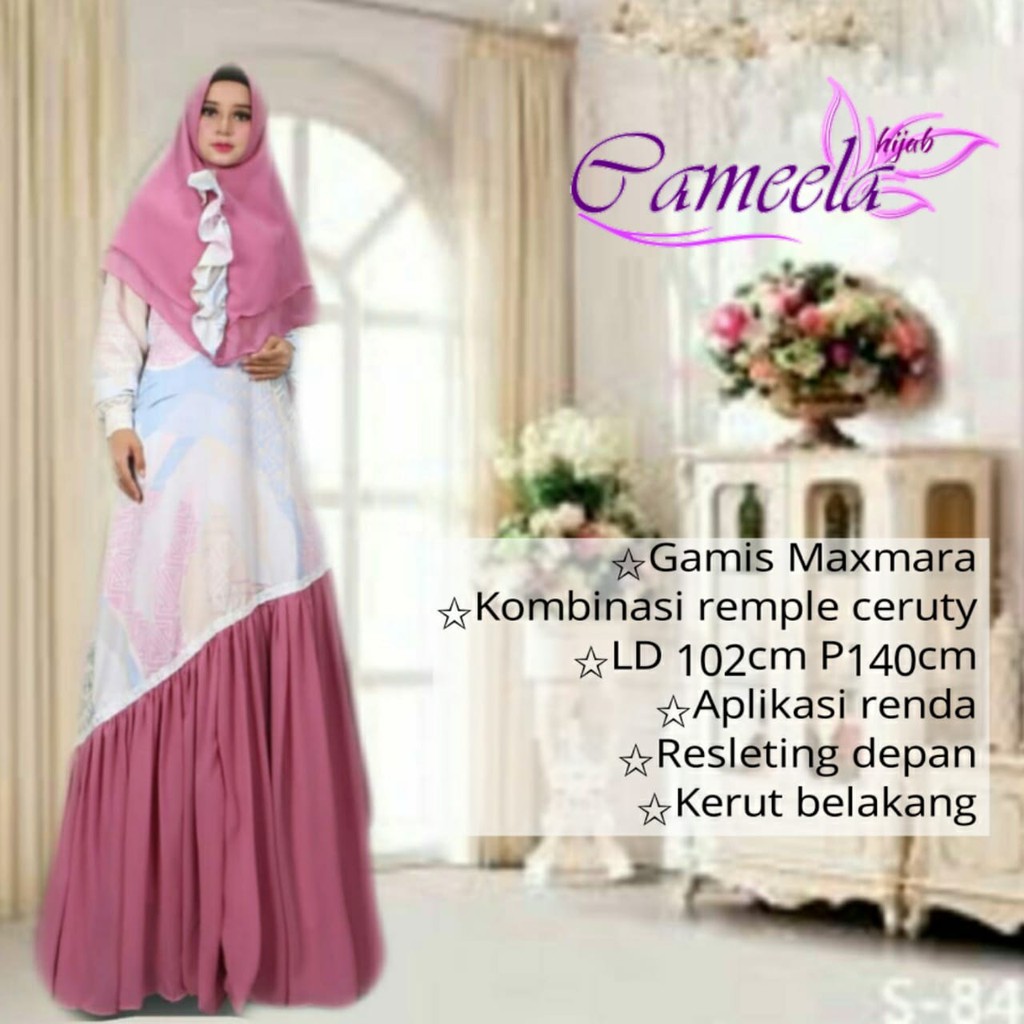 Gamis Maxmara Kombinasi Ceruty