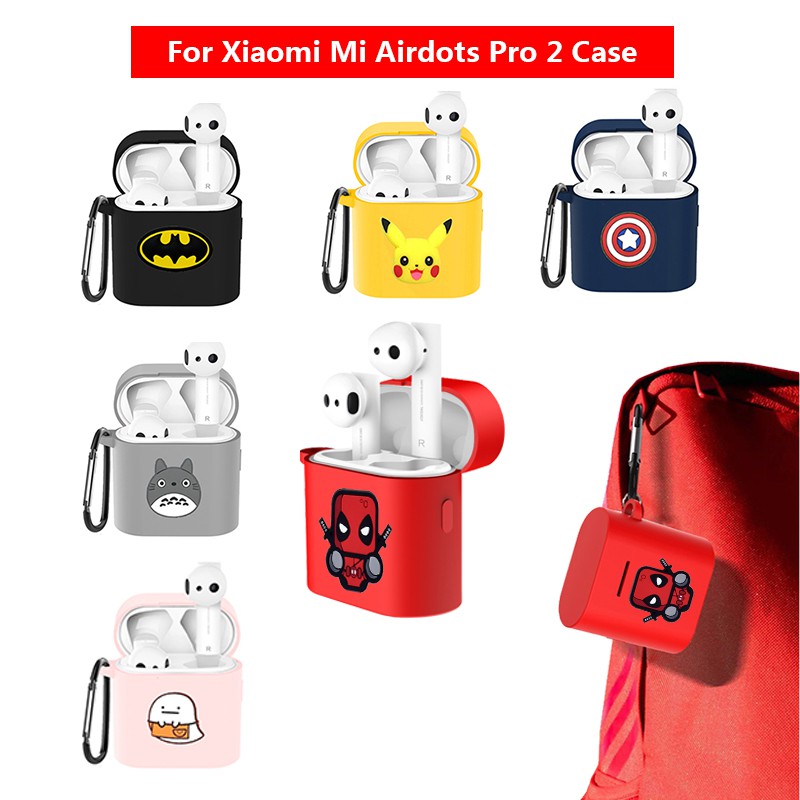 Case Pelindung Earphone Wireless Bluetooth Motif Kartun Untuk Xiaomi Mi Airdots Pro 2 / 2s Tws