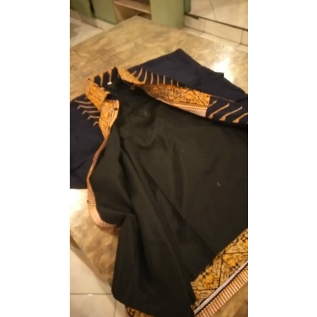 Batik Pria Dewasa Sarung Setelan Baju Koko Podang Hitam