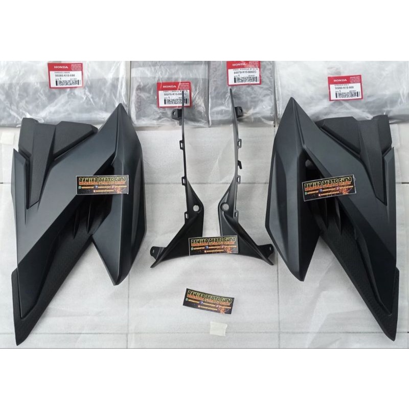 SHROUD CB150R LED V3 SET PANEL SHROUD HITAM DOFF SAYAP TANGKI LUAR CB150R NEW LED V3 COVER TANGKI CB