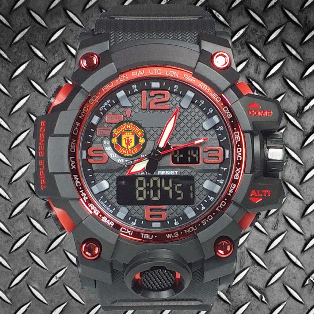 (Istimewa Bossque) Jam MU Double Time List Merah (Exclusive)