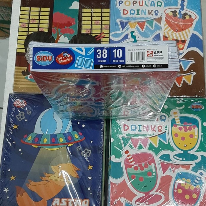 

CODE0A0 Buku tulis Sidu 38 lembar.1 pak /10 buku.
