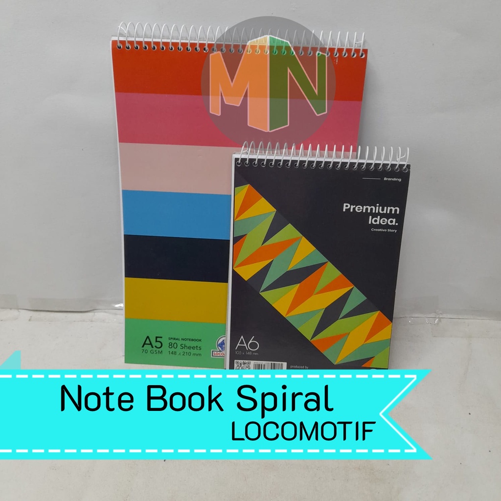 

LOCOMOTIF Notebook Spiral Buku Tulis Memo Catatan Portrait