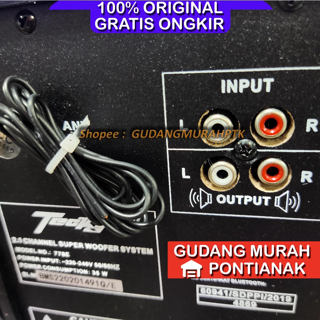 Speaker Bluethoot Teckyo Produk By GMC Multimedia 778E