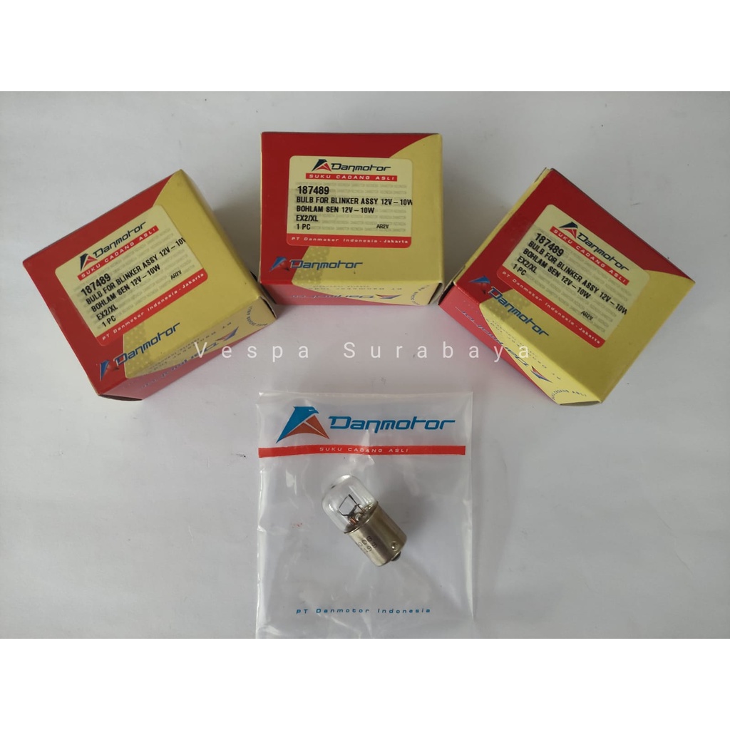 Dop Bohlam Lampu sein riting vespa Danmotor