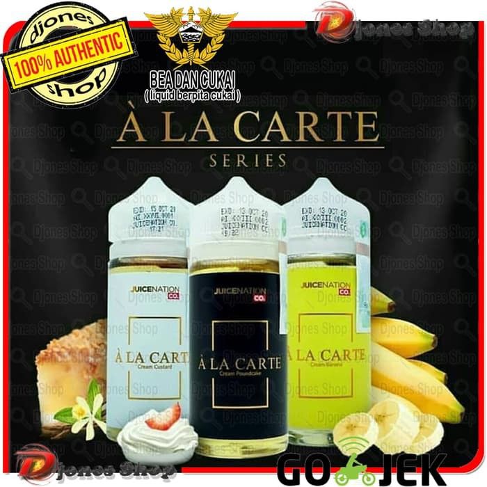 Authentic ALA CARTE 100ml By Juicenation Liquid Vape A LA CARTE