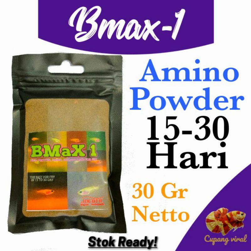 BMAX1 - Pakan Instant Burayak 15-30 Hari / Amino Powder 30 Gram