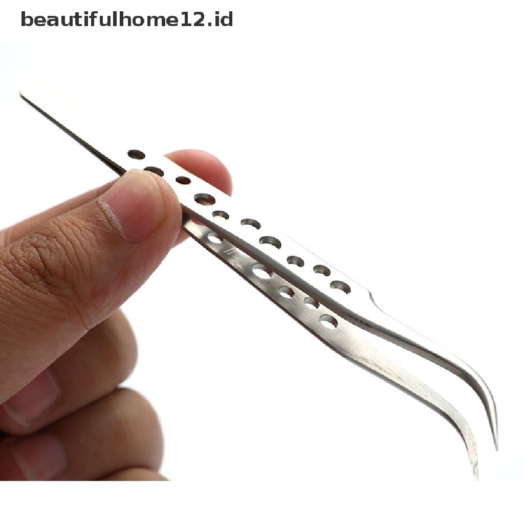 【beautifulhome12.id】 Anti-static Curved Straight Tip Precision Tweezer Electronics Industrial Tweeze .