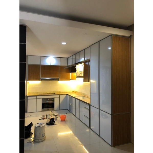 DP 1 Kitchen Set Full Aluminium Minimalis - Valentina