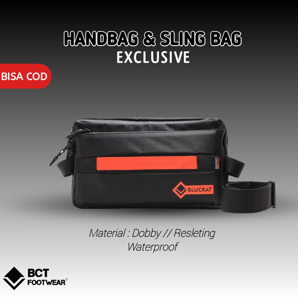 Handbag Pria Cowok Tas Selempang Pria Anti Air Tas Genggam Hanbag Pria Sling Bag Mini Pria