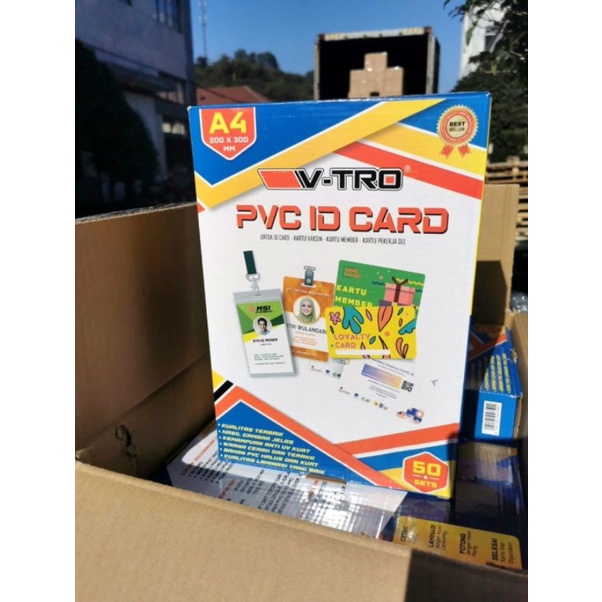 

pvc id card isi 5 ukuran a4 vtro repacking