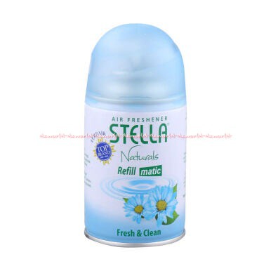 Stella Matic Fresh And  Clean Refill Pengharum Ruangan Otomatis Biru 225ml