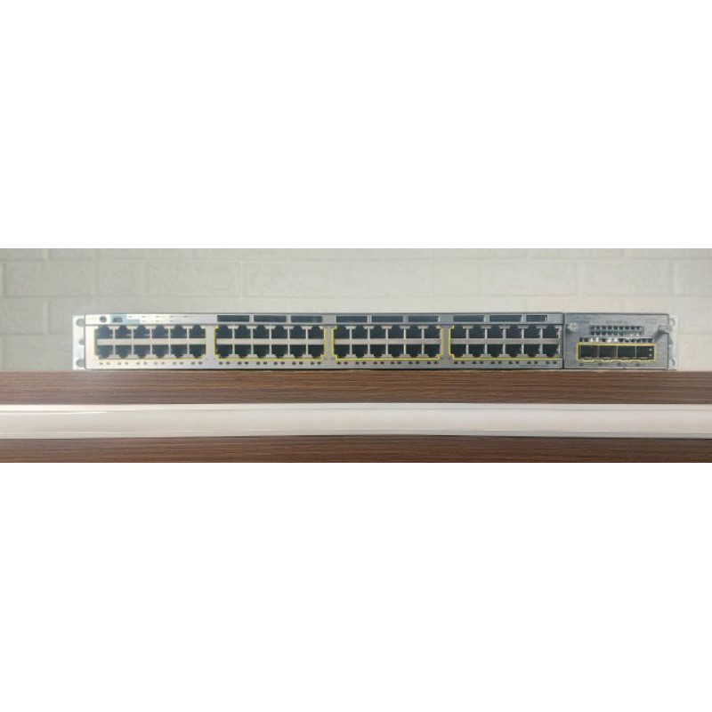 Cisco WS-C3750X-48T- S 3750-X 48 Port Ethernet Gigabit L3 Switch 2 x PSU Second Berkualitas